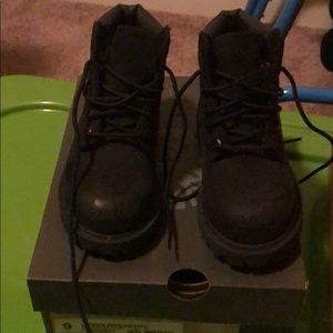 Kids Black Timberland boots